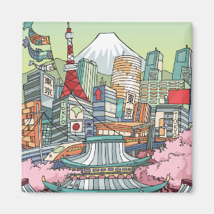 Íman Uma vista de Tokyo