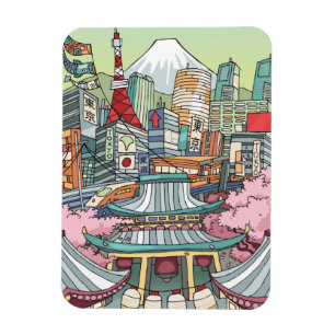 Íman Uma vista de Tokyo