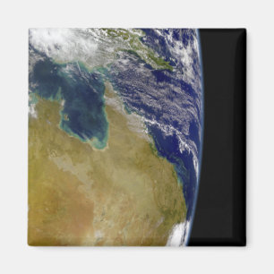 Íman Uma vista parcial da terra que mostra Austrália