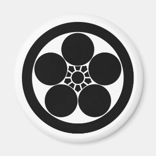 Íman Umebachi-estilo de flor de ameixa em círculo