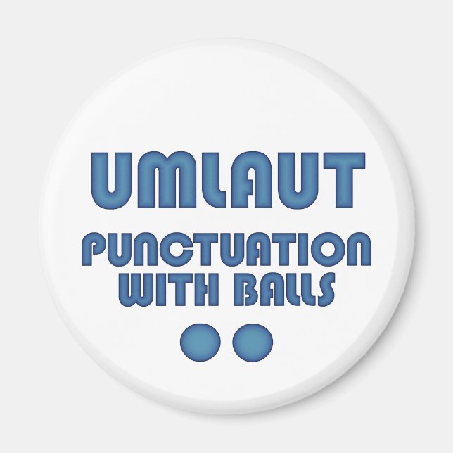 Íman Umlaut Balls (Azul) (Frente)