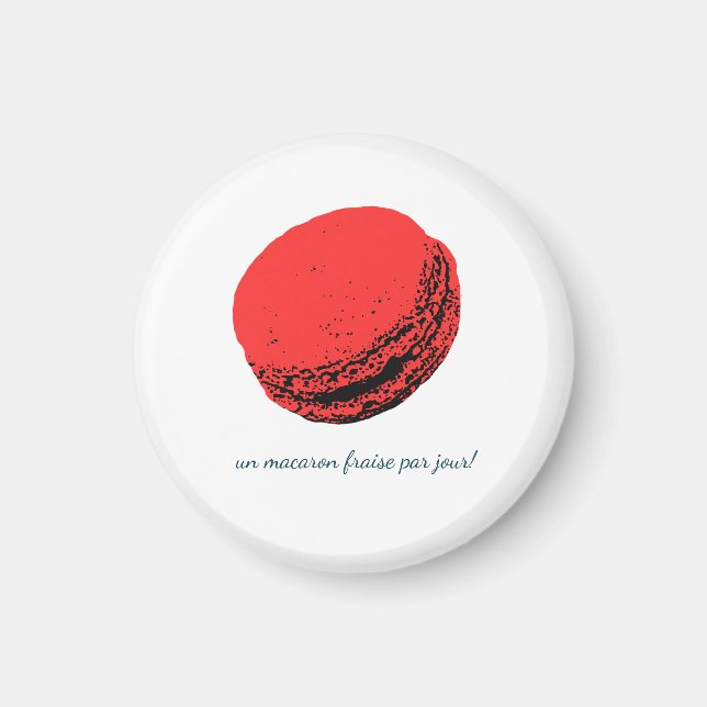 Íman un macaron fraise par jour! (Frente)