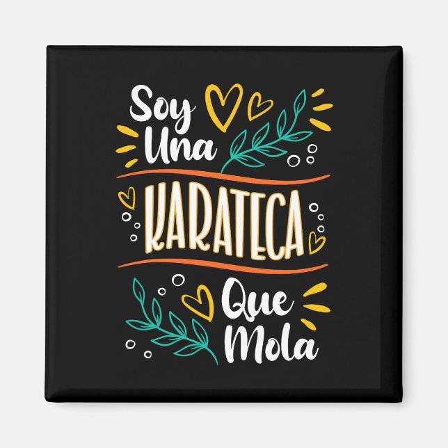 Íman Una Karateca Que Mola Mujer Regalos De Karate (Frente)