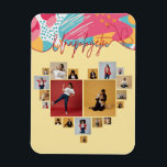 Íman Unapologetic Personalized Feminine Photo Collage<br><div class="desc">Celebrate your story — unapologetically. This bold feminine photo collage design allows you to create a truly personal display by adding your own photos. Arrange your favorite memories, milestones, friendships, or achievements into a beautiful collage that reflects confidence, individuality, and self-expression. The modern colorful design paired with the empowering “Unapologetic”...</div>