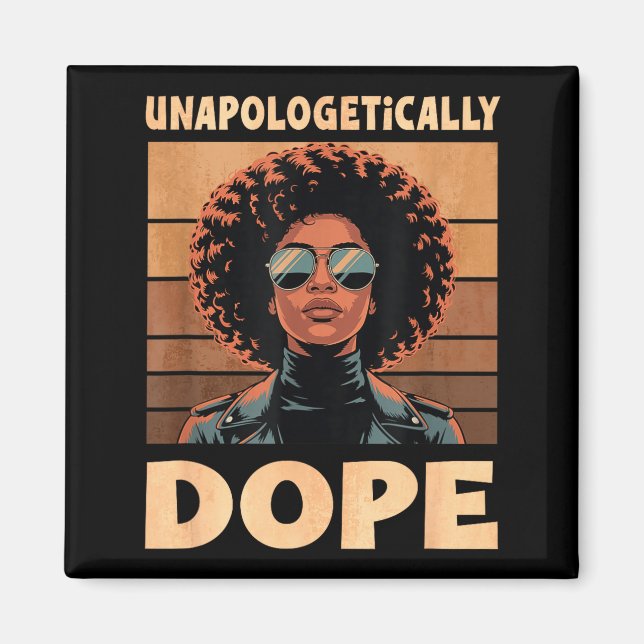 Íman Unapologetically Afro Woman Vintage 70s  (Frente)