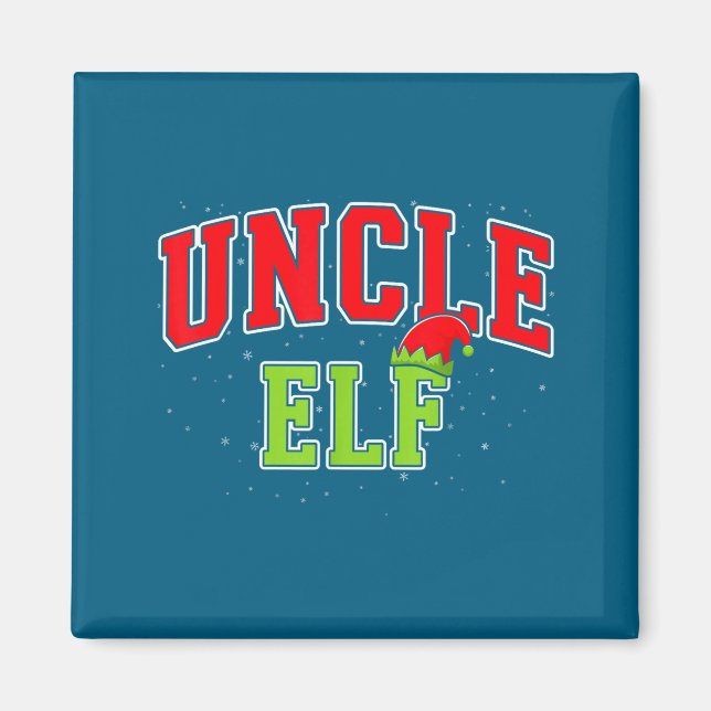 Íman Uncle Elf Christmas Family Matching Group Xmas Unc (Frente)