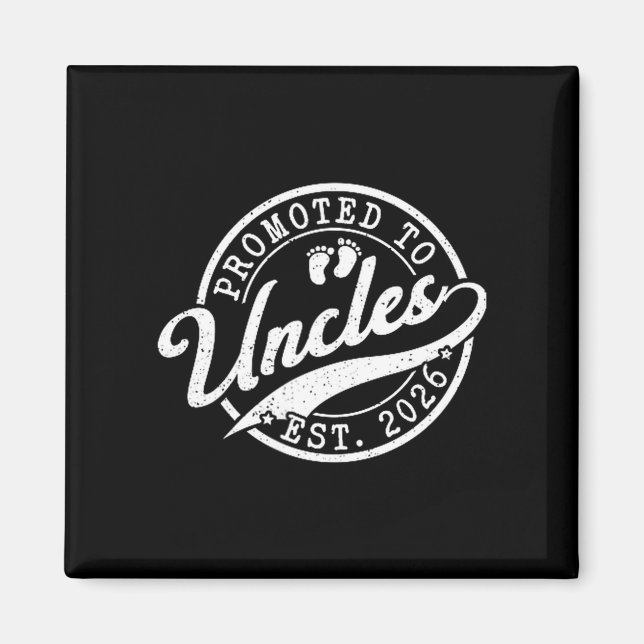 Íman Uncle Est 2026 New Uncle Announcement Promoted To  (Frente)