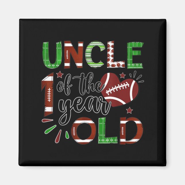 Íman Uncle Of The 1 Year Old Football 1st Birthday Boy  (Frente)