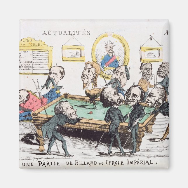 Íman Une Partie de Billard au Cercle Imperial" (Frente)