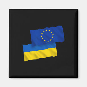 Íman União Europeia UE Pela Ucrânia - Roupas Ucrânia Fo