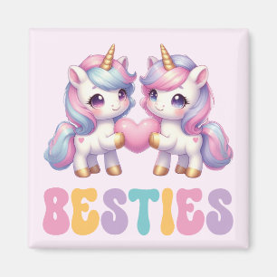 Íman Unicorn Besties Melhores Amigos para Sempre