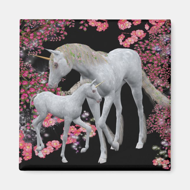 Íman Unicorn Mare E Foal Fantasy (Frente)