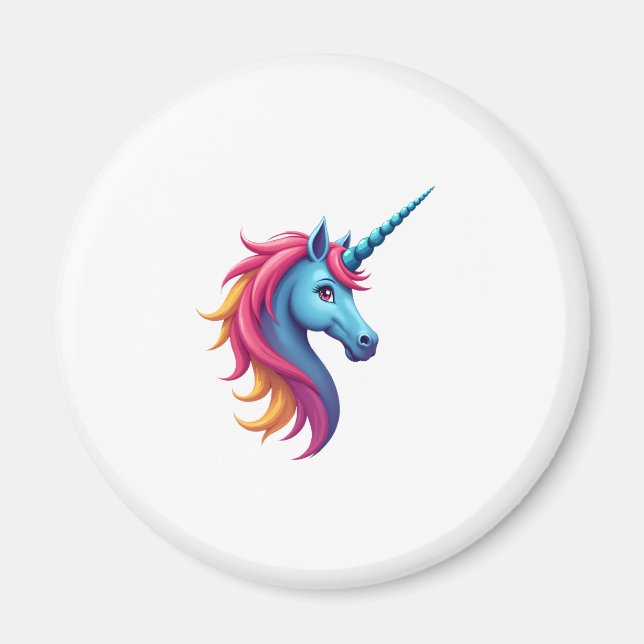 Íman Unicorn on Snowboard - Funny Ski and Wintersports  (Frente)