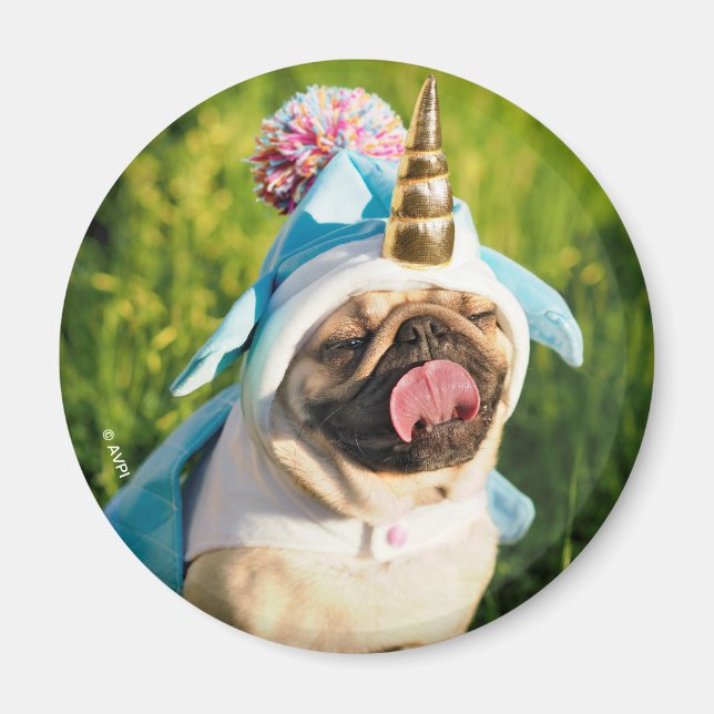 Íman Unicorn Pug (Frente)