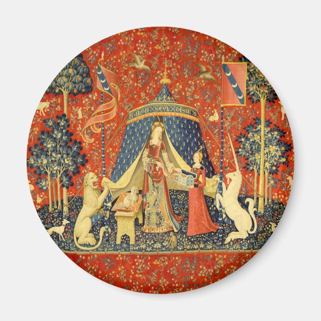Íman Unicorn Tapestries Lady Legend Medieval (Frente)