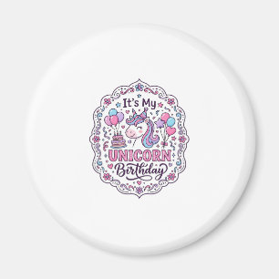 Íman Unicórnio É Meu Aniversário De Unicórnio Camisa Di
