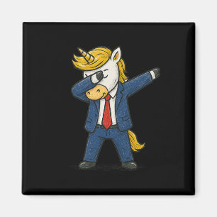 Íman Unicórnio Engraçado Fazendo Dab Trump Patriótico P