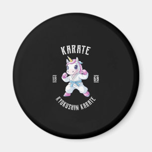 Íman Unicórnio Fofo de Karatê Artes Marciais - Unicórni