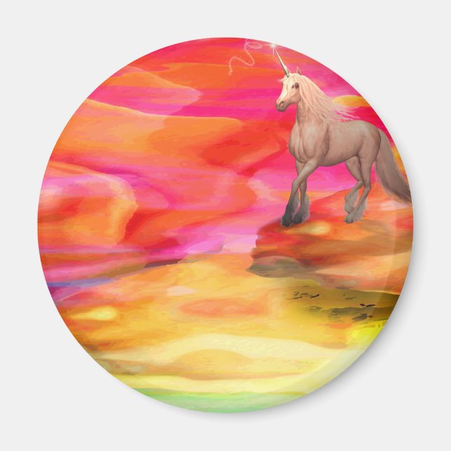 Íman Unicórnio no Deserto Pintado (Frente)