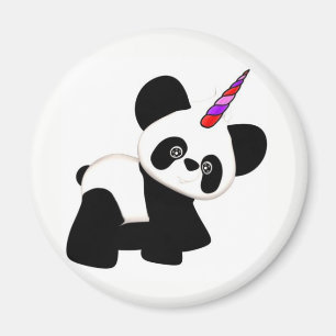 Íman Unicórnio Panda. Pandacorn