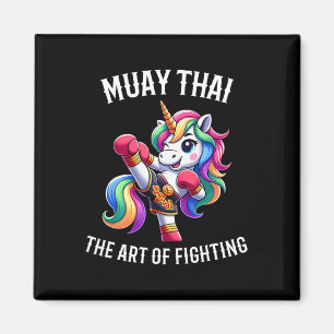 Íman Unicórnio Tailandês Fofo de Muay Thai - Kickboxing