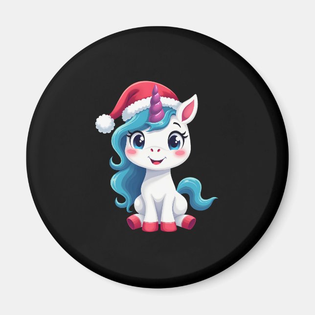 Íman Unicorns Christmas_Santa Claus Unicorn Tank Top (1 (Frente)