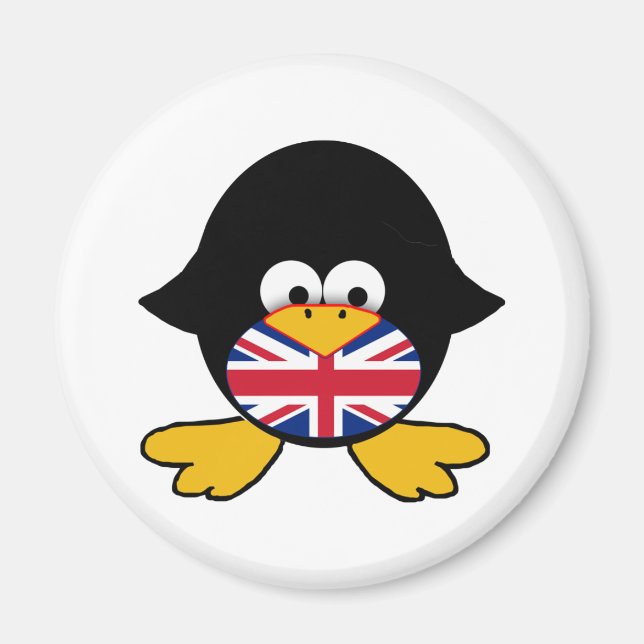 Íman Union Jack Penguin (Frente)