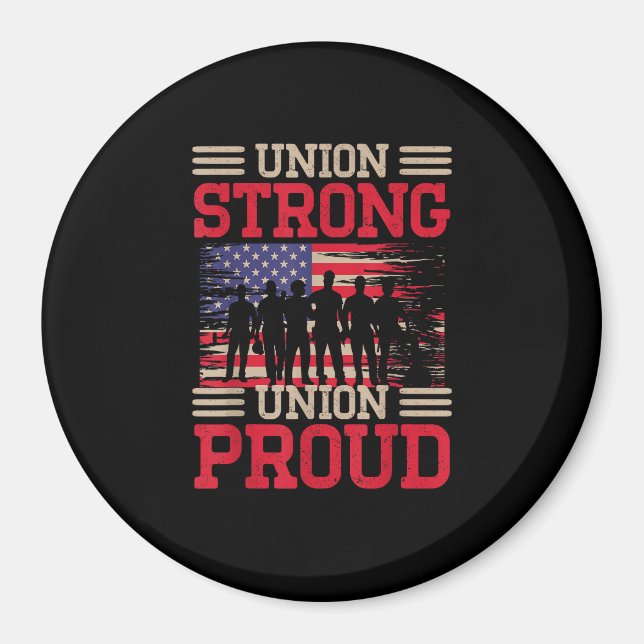 Íman Union Laborer Union Strong Labour Union Worker Uni (Frente)