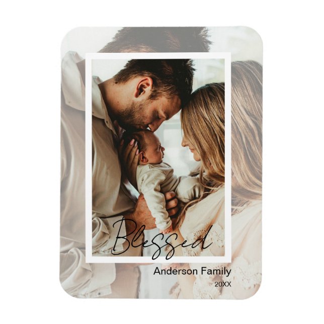 Íman Unique Photo on Photo Blessed  (Vertical)