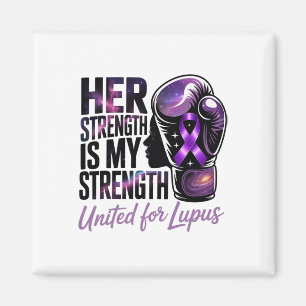 Íman United For Lupus Purple Awarness Ribbon And Boxin