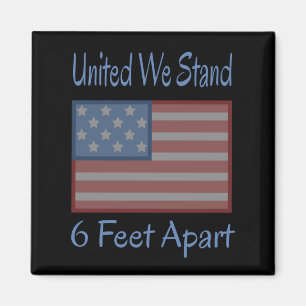 Íman United We Stand 6 Pés Além USA Flag