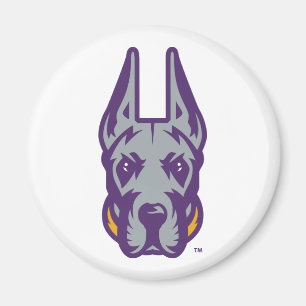 Íman Universidade de Albany Great Dane Mascot Head
