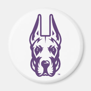 Íman Universidade de Albany Great Dane Mascot Head