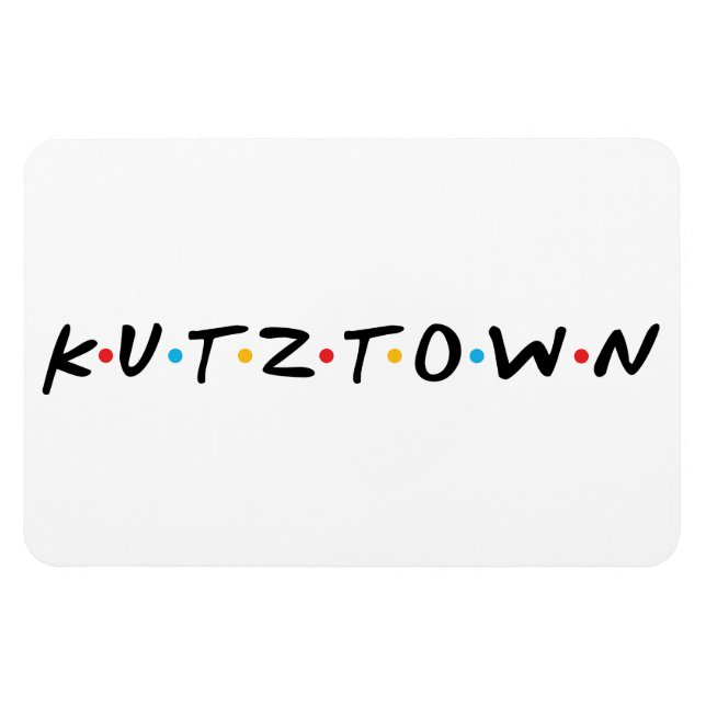 Íman Universidade de Kutztown (Logotipo de AMIGOS) (Horizontal)