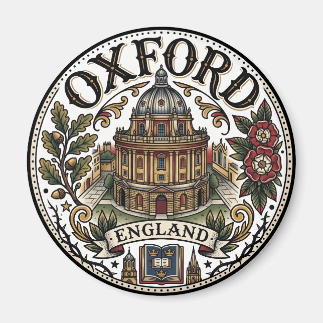 Íman Universidade de Oxford Radcliffe Camera Inglaterra (Frente)