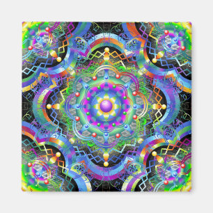 Íman Universo Mandala Cores Psicodélicas