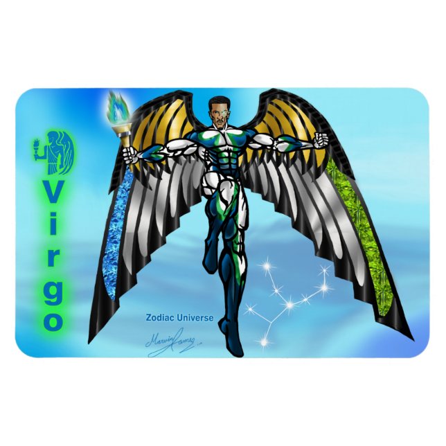 Íman Universo Zodíaco - Magneta Virgo 4 x 6. (Horizontal)