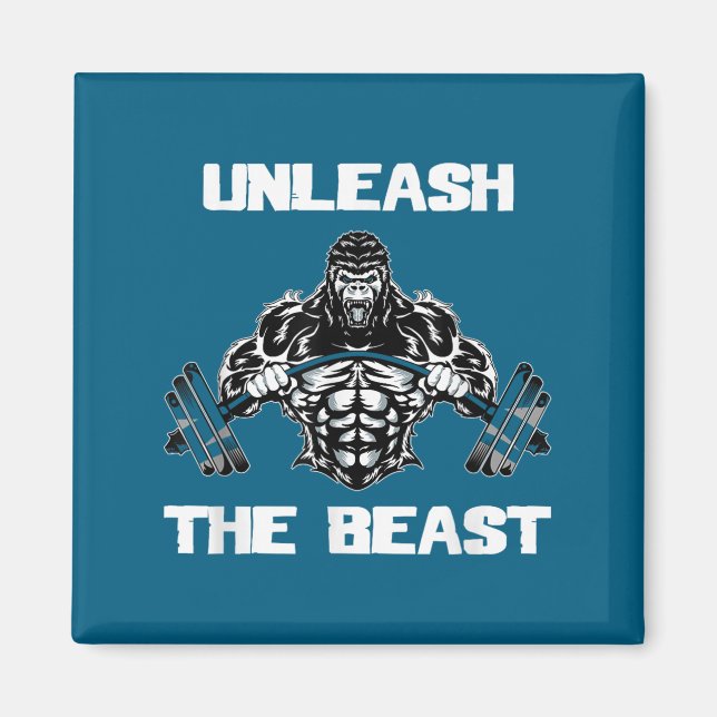 Íman Unleahe Gorilla Bodybuilding Motivational Gift  (Frente)