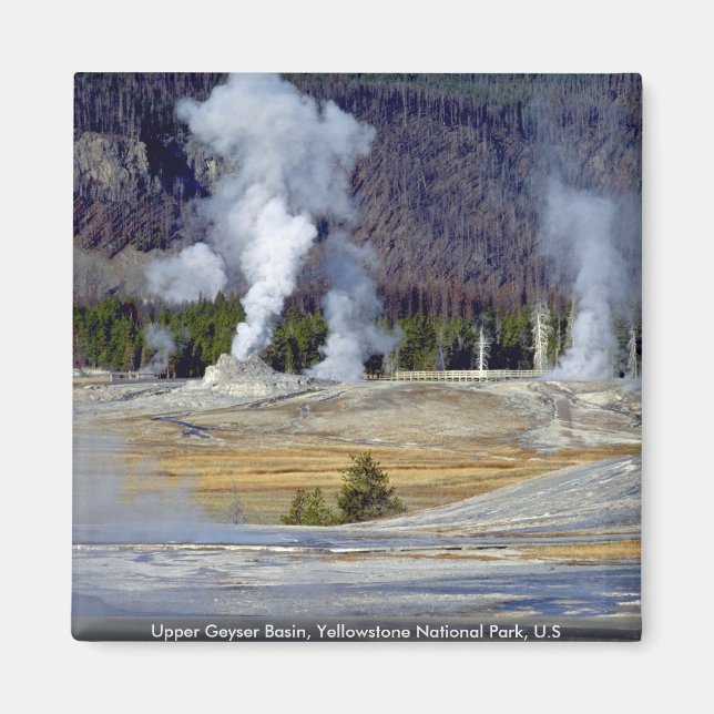 Íman Upper Geyser Basin, Yellowstone National Park, EUA (Frente)