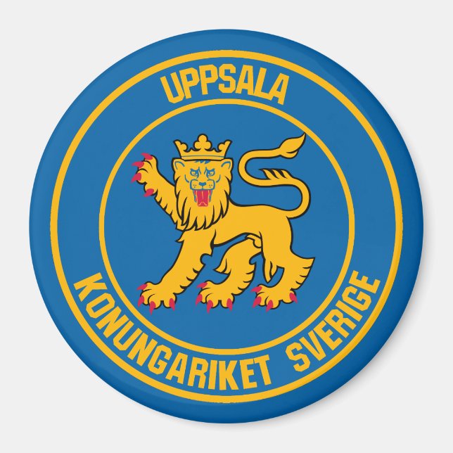 Íman Uppsala Round Emblem (Frente)