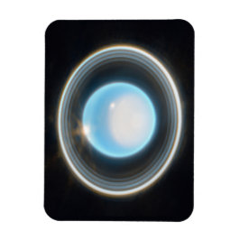 Íman Urano Planeta com Imagem JWST de Anéis