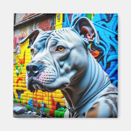 Íman Urbano Grafite Street Art Pitbull