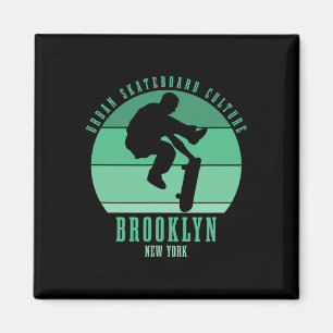Íman Urn Skateboard de Skatista do Brooklyn Nova York