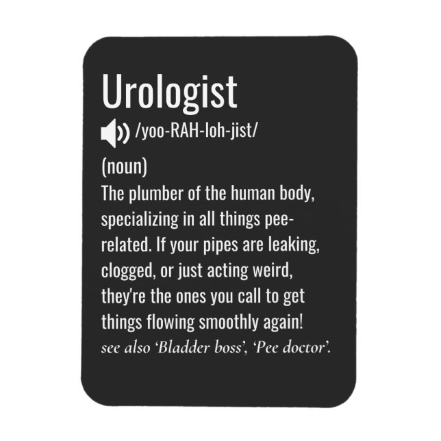 Íman urologist definition funny urology (Vertical)