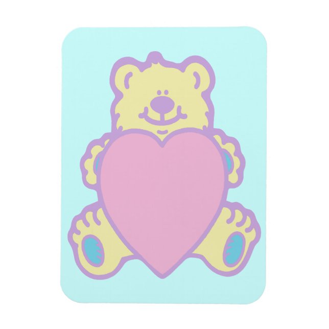 Íman Ursa Teddy Amor Coração (Vertical)