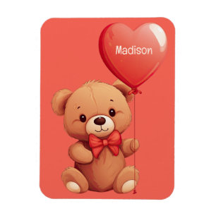 Íman Ursinho de Amor de Nome Personalizado