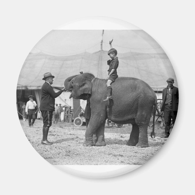 Íman Ursinho Roosevelt no Circo: 1924 (Frente)