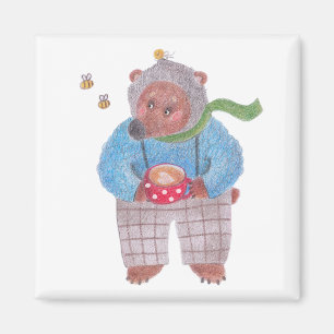 Íman Urso, abelhas e cappuccino