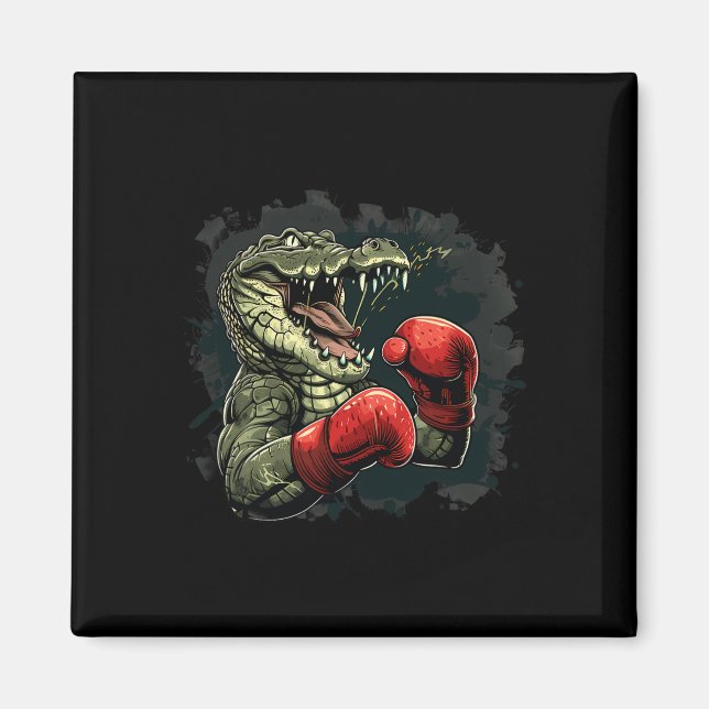 Íman Urso Boxeador Com Luvas de Boxe Kickboxing Boxe Di (Frente)
