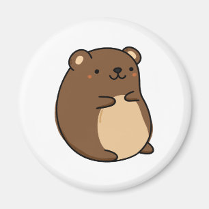 Íman Urso Castanho-do-Kawaii